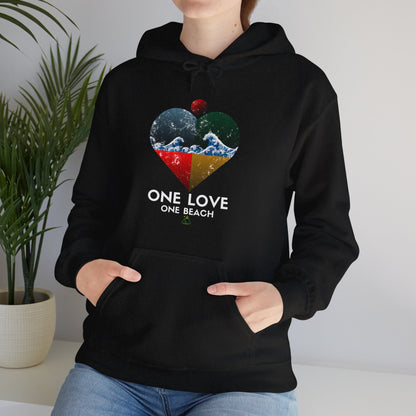 One Love One Beach | White Text | Black