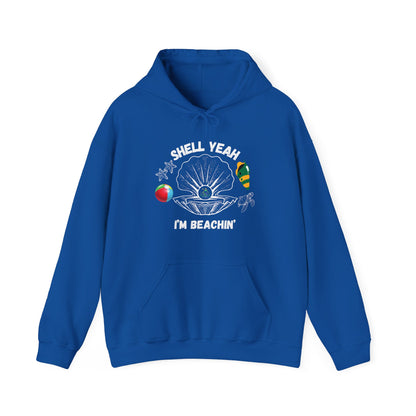 Shell Yeah I'm Beachin' | White Text | Royal Blue