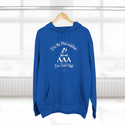I'm No Philosopher I'm Just High | White Text | Royal Blue
