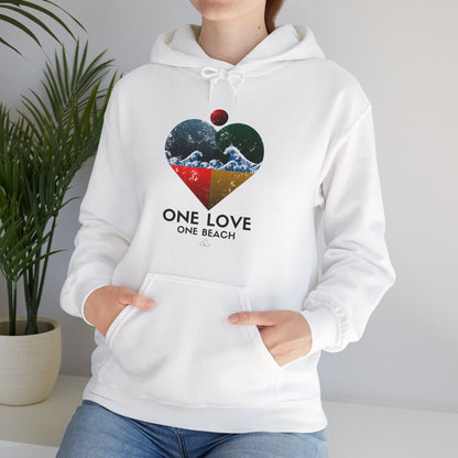 One Love One Beach | Black Text | White