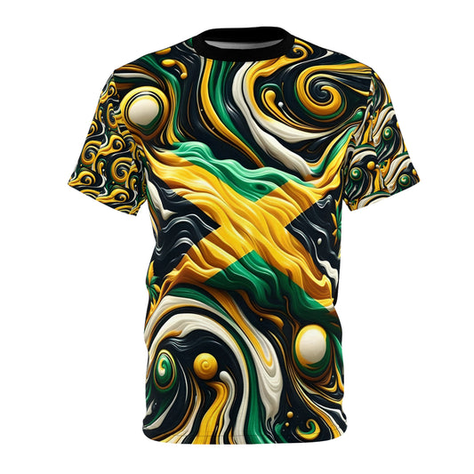 Cloudy Jamaican Flag All-Over Print Shirt