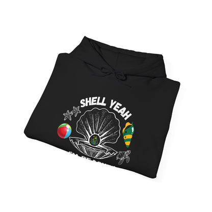 Shell Yeah I'm Beachin' | White Text | Black