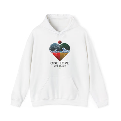 One Love One Beach | Black Text | White